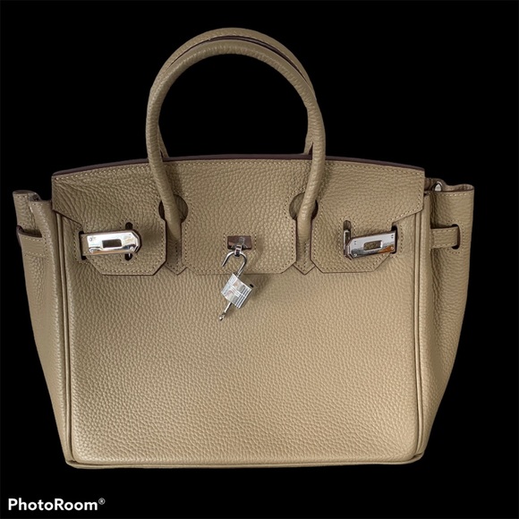 Handbags - Birkin inspired REAL leather bag